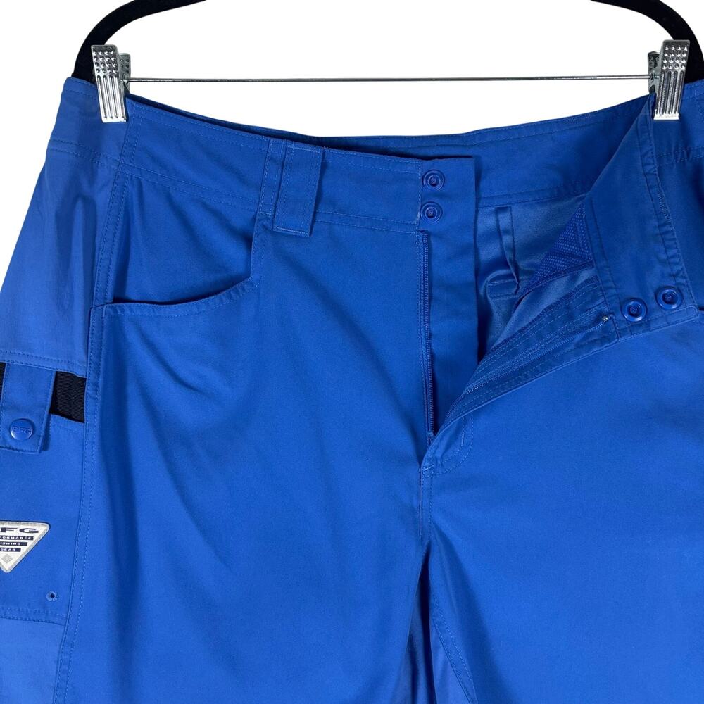 COLUMBIA Hybrid "Big Katuna II" PFG Blue Shorts Men’s Size 36 - Picture 4 of 11